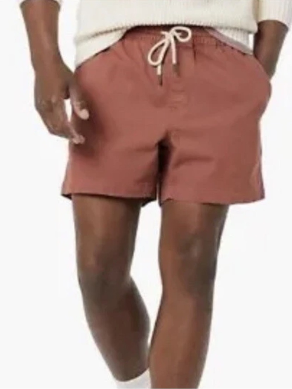 Good threads Rust Orange Drawstring Casual Shorts